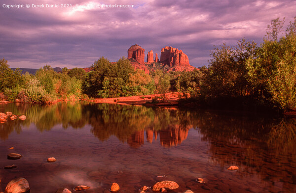 Cathedral Rock Sunset, Sedona Picture Board by Derek Daniel