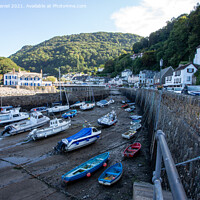 Buy canvas prints of Captivating Lynmouth Harbour by Derek Daniel