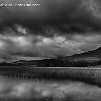 Buy canvas prints of Moody Reflections of Scottish Highlands by Derek Daniel