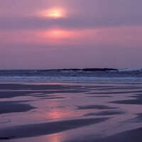Buy canvas prints of Sunrise at St. Oswalds Bay by Derek Daniel