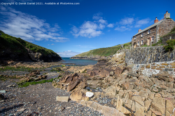 Secluded Cornish Cove Picture Board by Derek Daniel