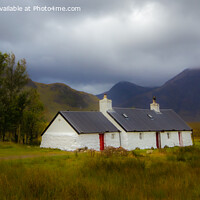 Buy canvas prints of Black Rock Cottage, Glencoe, Scotland by Derek Daniel