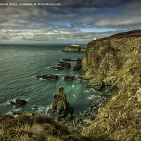 Buy canvas prints of The coast leading up to South Stack, Anglesey by Derek Daniel