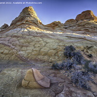 Buy canvas prints of Vibrant Sunrise in South Coyote Buttes by Derek Daniel