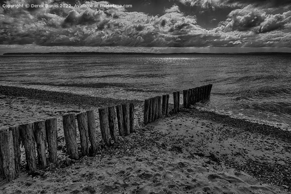 Solents Dramatic Coastline Picture Board by Derek Daniel