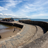Buy canvas prints of On Top of the Harbour Wall (The Cobb) #2 by Derek Daniel