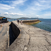 Buy canvas prints of On Top of the Harbour Wall (The Cobb) #3 by Derek Daniel