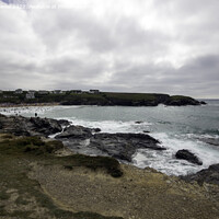 Buy canvas prints of Coastline at Treyarnon, Cornwall by Derek Daniel
