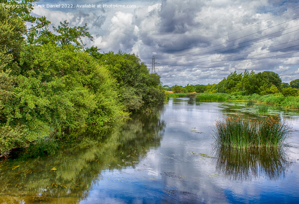 River Stour at Throop Picture Board by Derek Daniel