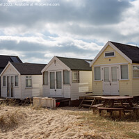 Buy canvas prints of Beach Huts at Hengistbury Head  by Derek Daniel