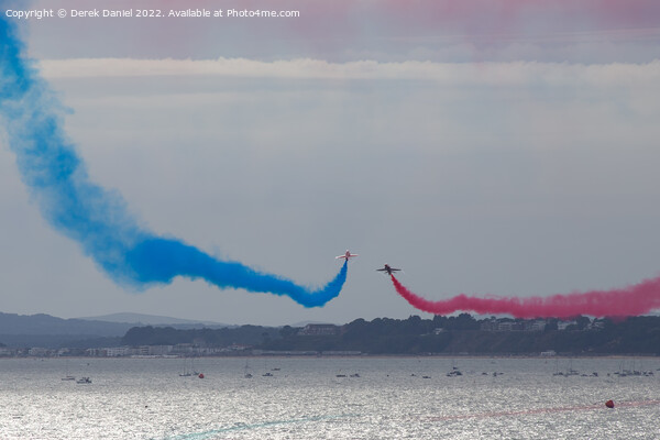 Red Arrows Bournemouth Air Show 2022 Picture Board by Derek Daniel