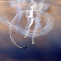 Buy canvas prints of The Blades in Action at Bournemouth Airshow by Derek Daniel