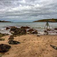 Buy canvas prints of Cemaes Beach, Anglesey by Derek Daniel