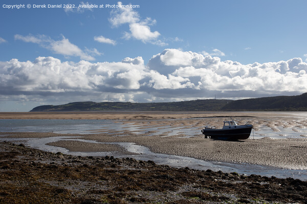 Marooned Boat, Red Wharf Bay, Anglesey Picture Board by Derek Daniel