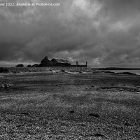 Buy canvas prints of Dark skies over Bryn Aber, Cemlyn Bay, Anglesey by Derek Daniel