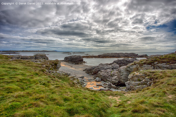 The view of Trearddur Bay from Lon Isallt, Anglese Picture Board by Derek Daniel
