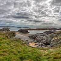 Buy canvas prints of The view of Trearddur Bay from Lon Isallt, Anglese by Derek Daniel
