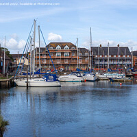 Buy canvas prints of Boats, Eling Tide Mill, River Test by Derek Daniel