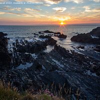 Buy canvas prints of Majestic Sunset over the Atlantic by Derek Daniel