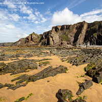 Buy canvas prints of Majestic Cornish Coastline by Derek Daniel