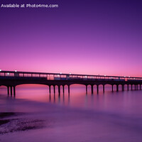 Buy canvas prints of Glowing Sunrise over Boscombe Pier by Derek Daniel