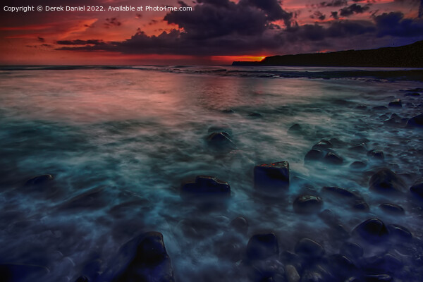 Stunning Sunset Over Kimmeridge Bay Picture Board by Derek Daniel