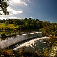 Buy canvas prints of The Majestic Stepped Weir by Derek Daniel