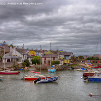 Buy canvas prints of Tranquil fishing village by the sea by Derek Daniel