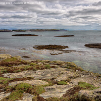 Buy canvas prints of A view of Trearddur Bay from Lon Isallt, Anglesey by Derek Daniel