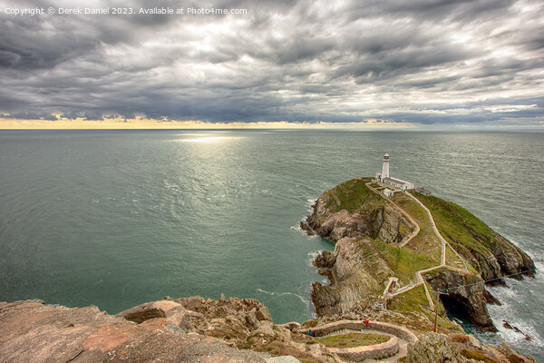 Majestic South Stack Lighthouse Picture Board by Derek Daniel