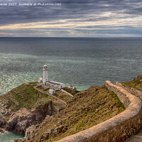 Buy canvas prints of Majestic South Stack Lighthouse by Derek Daniel