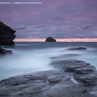 Buy canvas prints of Majestic Cornish Sunset by Derek Daniel