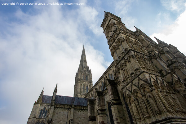 Majestic Beauty of Salisbury Cathedral Picture Board by Derek Daniel