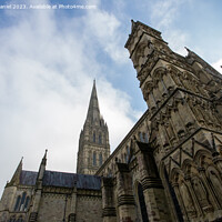 Buy canvas prints of Majestic Beauty of Salisbury Cathedral by Derek Daniel