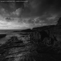 Buy canvas prints of Golden Sunset at Trebarwith Strand by Derek Daniel