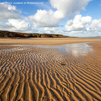 Buy canvas prints of Tranquil Lligwy Beach by Derek Daniel