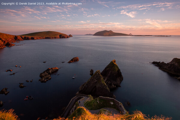 Majestic Sunset on the Dingle Peninsula Picture Board by Derek Daniel