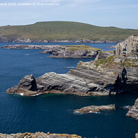 Buy canvas prints of Majestic Views of Kerry Cliffs by Derek Daniel