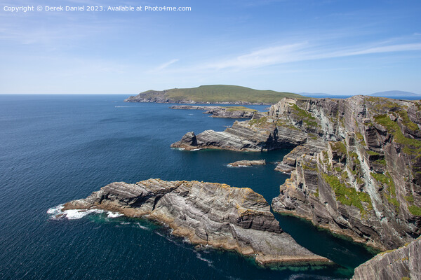 Majestic Views of Kerry Cliffs Picture Board by Derek Daniel