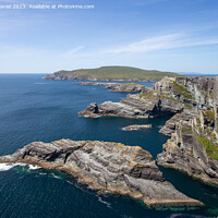 Buy canvas prints of Majestic Views of Kerry Cliffs by Derek Daniel