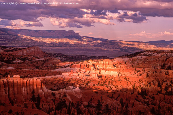 Majestic Sunset Over Bryce Canyon Picture Board by Derek Daniel
