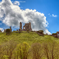 Buy canvas prints of Majestic Ruins of Corfe Castle by Derek Daniel