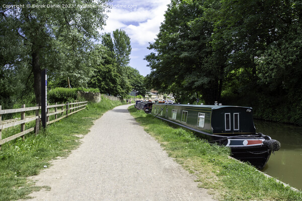 Serenity on the Kennet and Avon Canal Picture Board by Derek Daniel