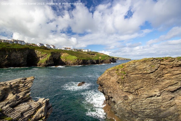Majestic Headland Overlooking the Cornish Coast Picture Board by Derek Daniel
