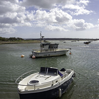 Buy canvas prints of Boats at Keyhaven by Derek Daniel
