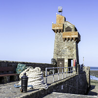 Buy canvas prints of Majestic Rhenish Tower at Lynmouth by Derek Daniel