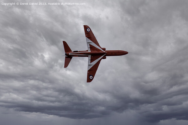 RAF Red Arrow Flying Solo Picture Board by Derek Daniel