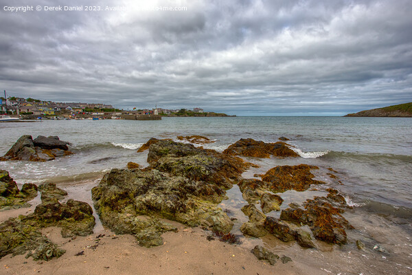 Rocky Beach at Cemaes Bay, Anglesey Picture Board by Derek Daniel