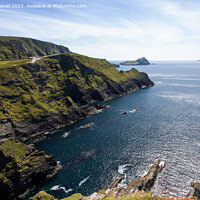 Buy canvas prints of Majestic Kerry Cliffs by Derek Daniel