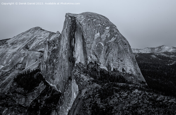 Half Dome, Yosemite (Mono) Picture Board by Derek Daniel